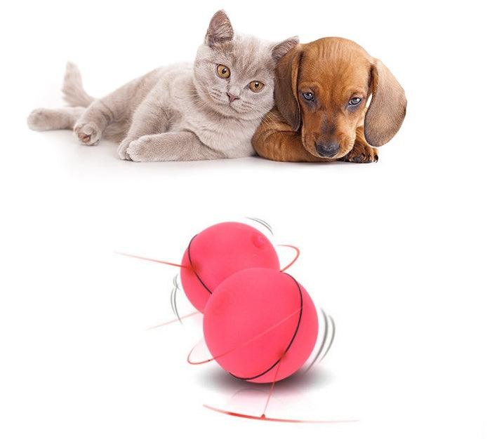 LED Laser Electronic Rolling Pet Cat Toy
