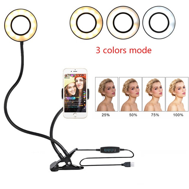 Adjustable LED Selfie Ring Light