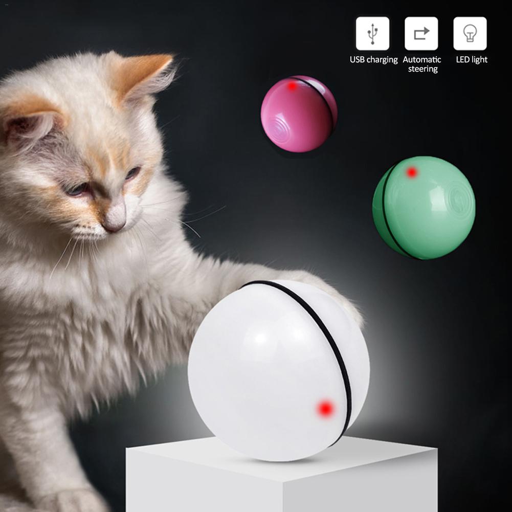 LED Laser Electronic Rolling Pet Cat Toy